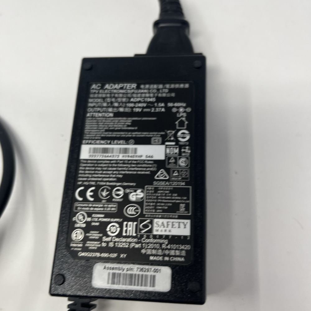 TPV ADPC1945 19V 2.37A 45W AC Adapter Power Supply OEM
